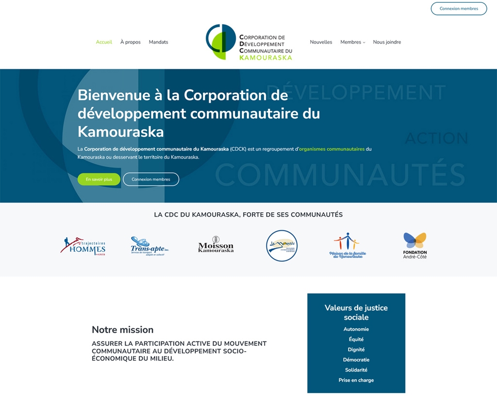 CDC Kamouraska-capture écran