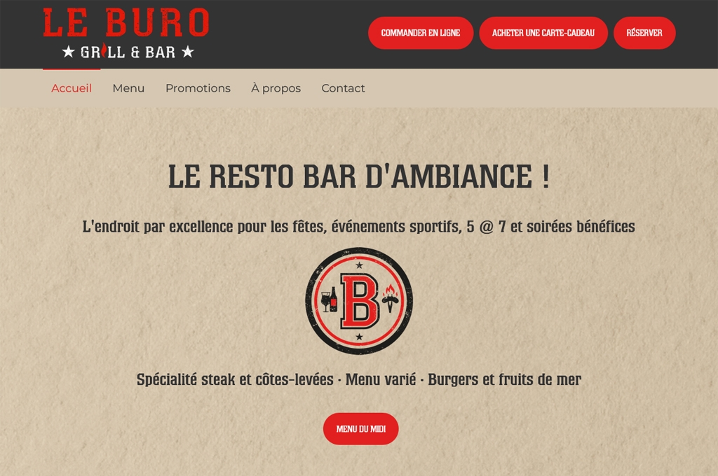 Le Buro Grill et Bar-capture écran