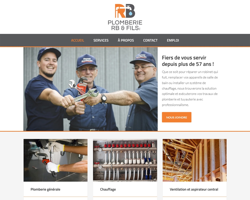 Plomberie RB et fils-capture écran